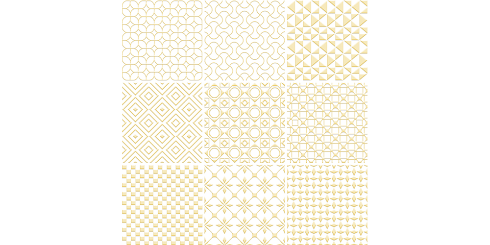 Yellow On Basic White 馬賽克 - SELECTION 繽紛幾何